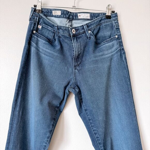 Ag Adriano Goldschmied Prima Mid Rise Cigarette Leg Light Wash Size 29 - Picture 3 of 8